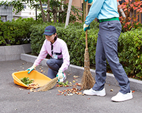 落葉清掃・雑草処理